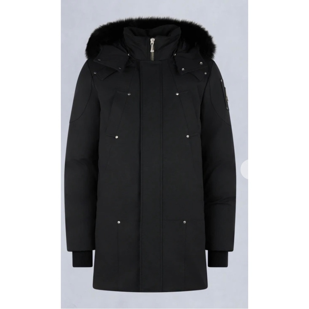 MOOSE kNUCKLES original Shearling trim, Sterling parka size medium